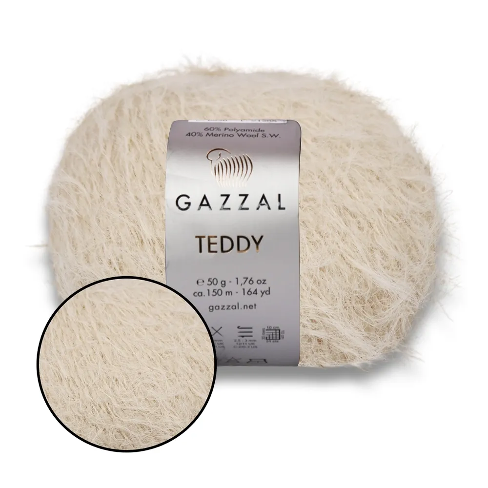 Gazzal Teddy, Беж №6534 – купить | Candy Yarn
