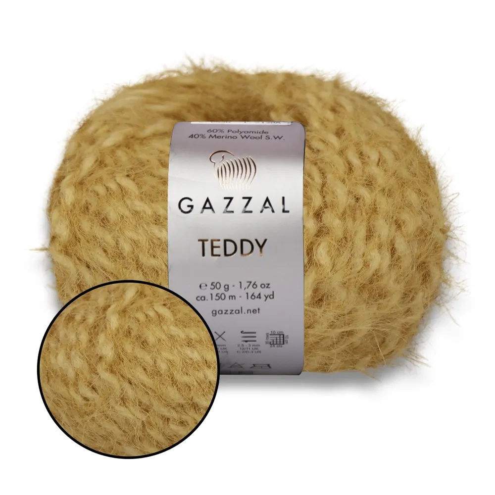 Gazzal Teddy, Верблюд №6539 – купить | Candy Yarn