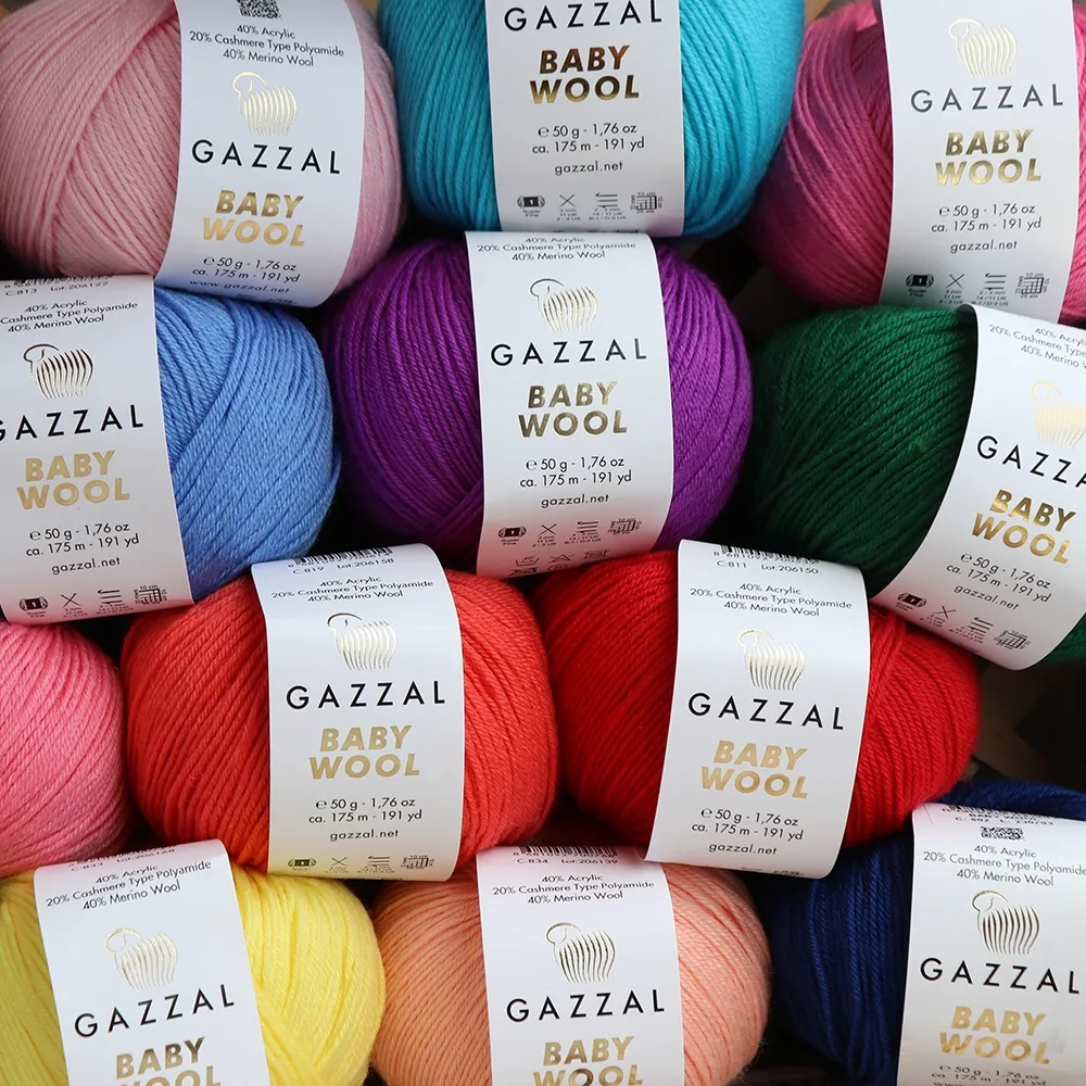 Gazzal Baby Wool, Салат №838 – купити | Candy Yarn