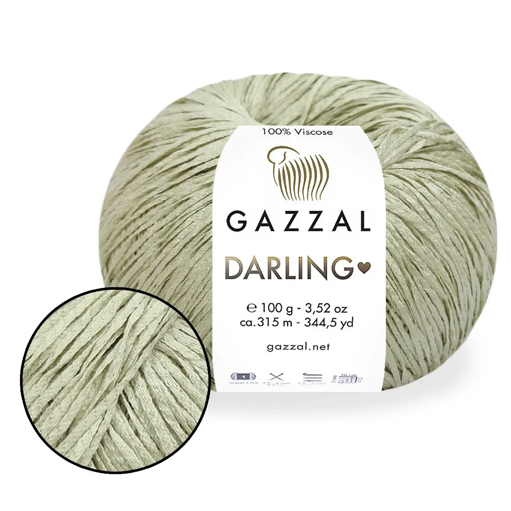 Gazzal Darling- пряжа 100% вискоза для вязания летних изделий спицами и крючком – купить | Candy Yarn