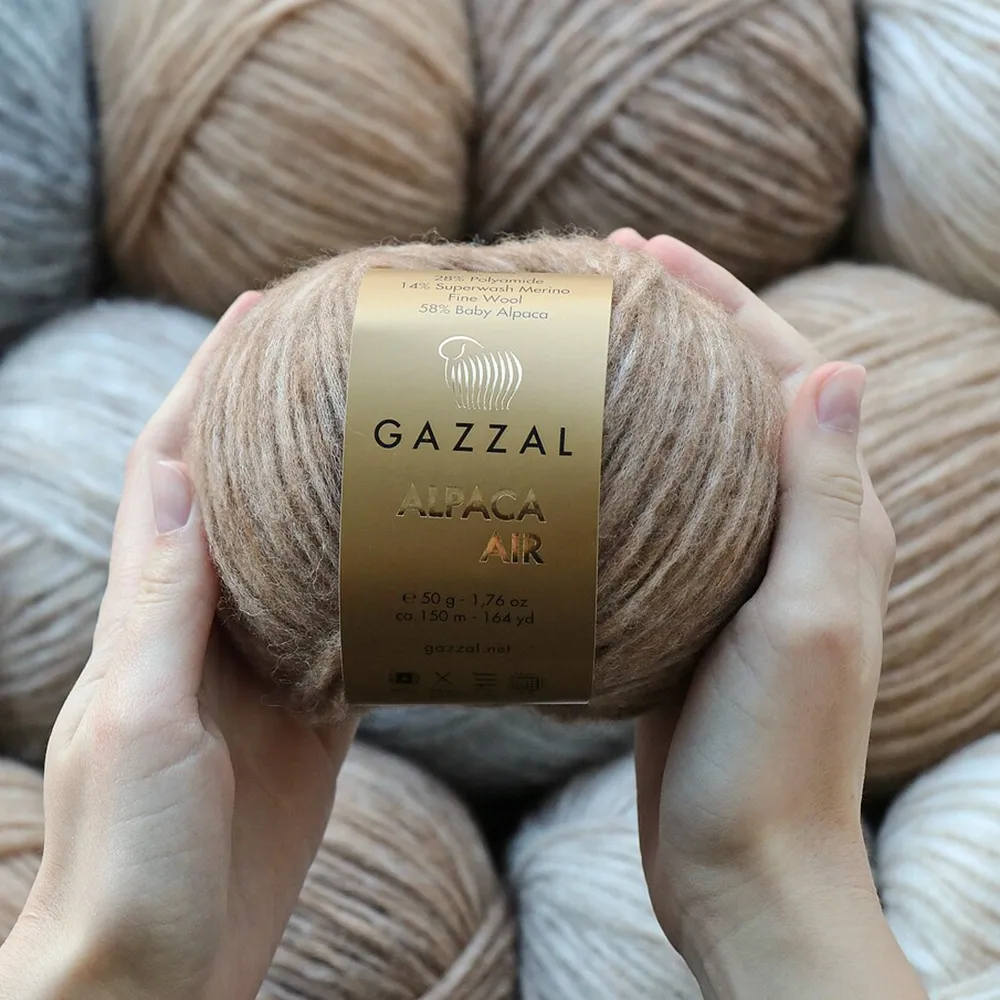 Gazzal Alpaca Air, Кавова пінка №72 – купити | Candy Yarn