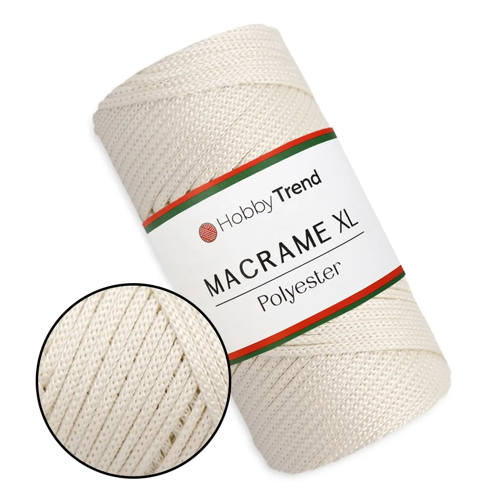 Пряжа Hobby Trend Macrame XL, поліефірний шнур макраме 3мм – купити | Candy Yarn
