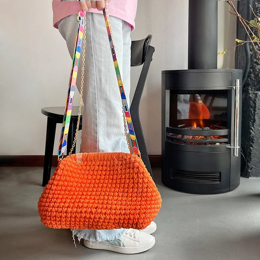 Плечовий ремінь для сумки, сірий, 40мм, срібло, 70-128 см – купити | Candy Yarn
