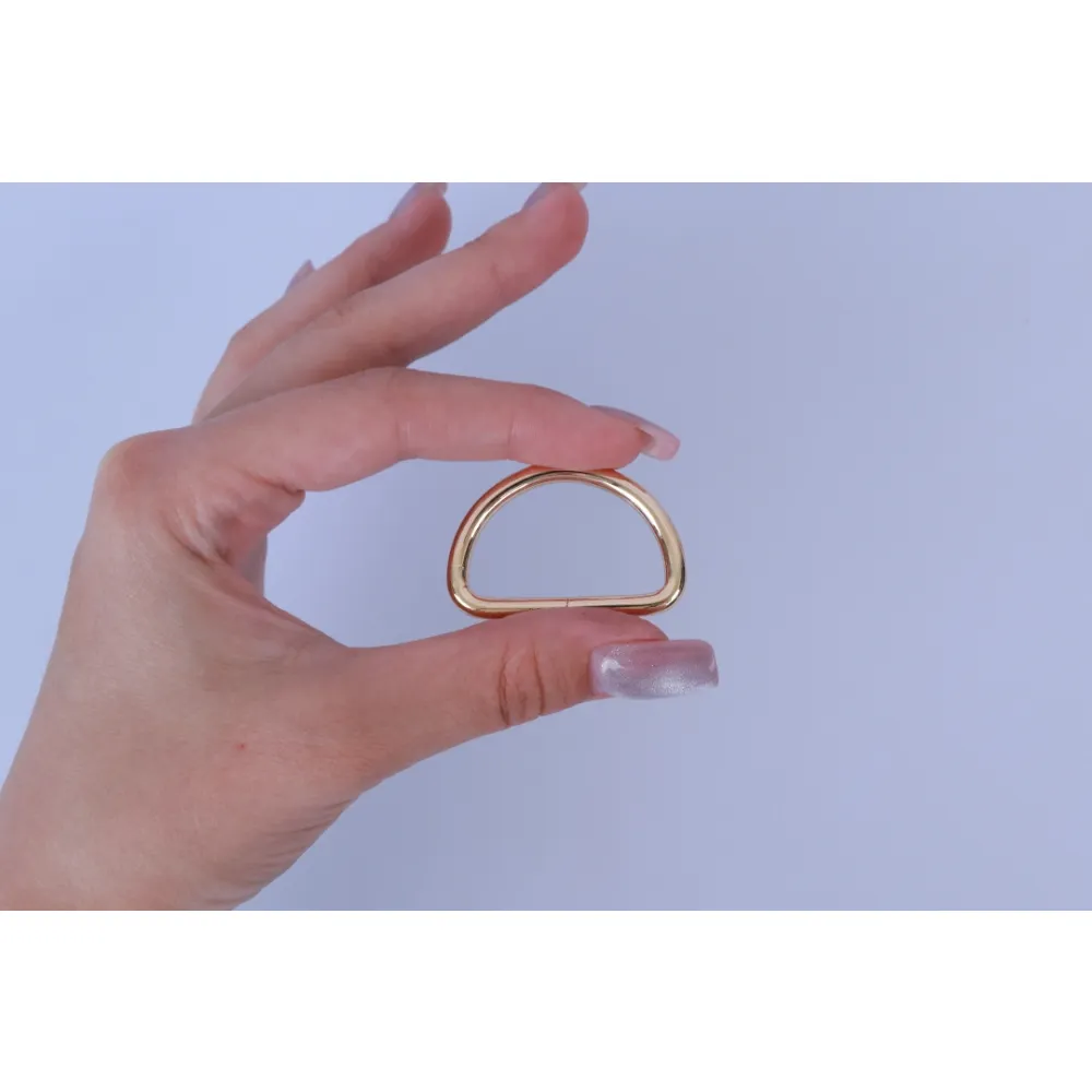 Півкільце незварене, 32*19*3.8мм, золото – купити | Candy Yarn