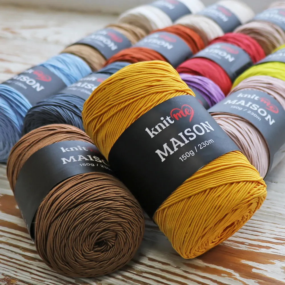 Шнур для в'язання сумок та капелюхів 2мм, Knit Me Maison, Оранж №12 – купити | Candy Yarn