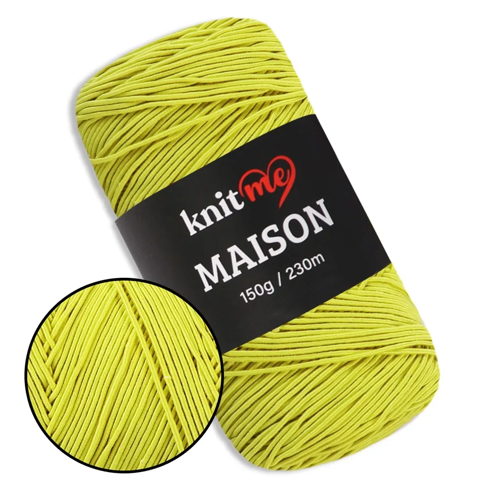 Шнур для в'язання сумок та капелюхів 2мм, Knit Me Maison, Лимонний №13 – купити | Candy Yarn