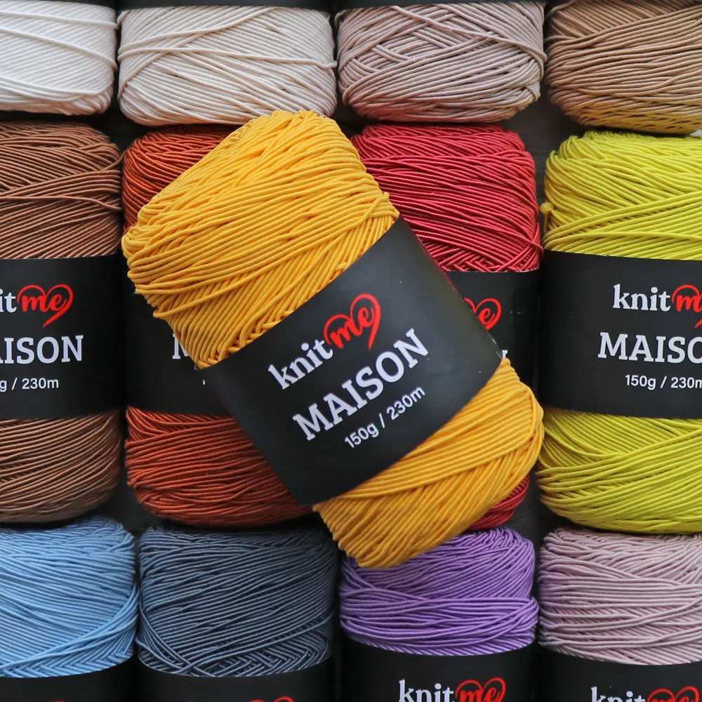 Шнур для в'язання сумок та капелюхів 2мм, Knit Me Maison, Лимонний №13 – купити | Candy Yarn
