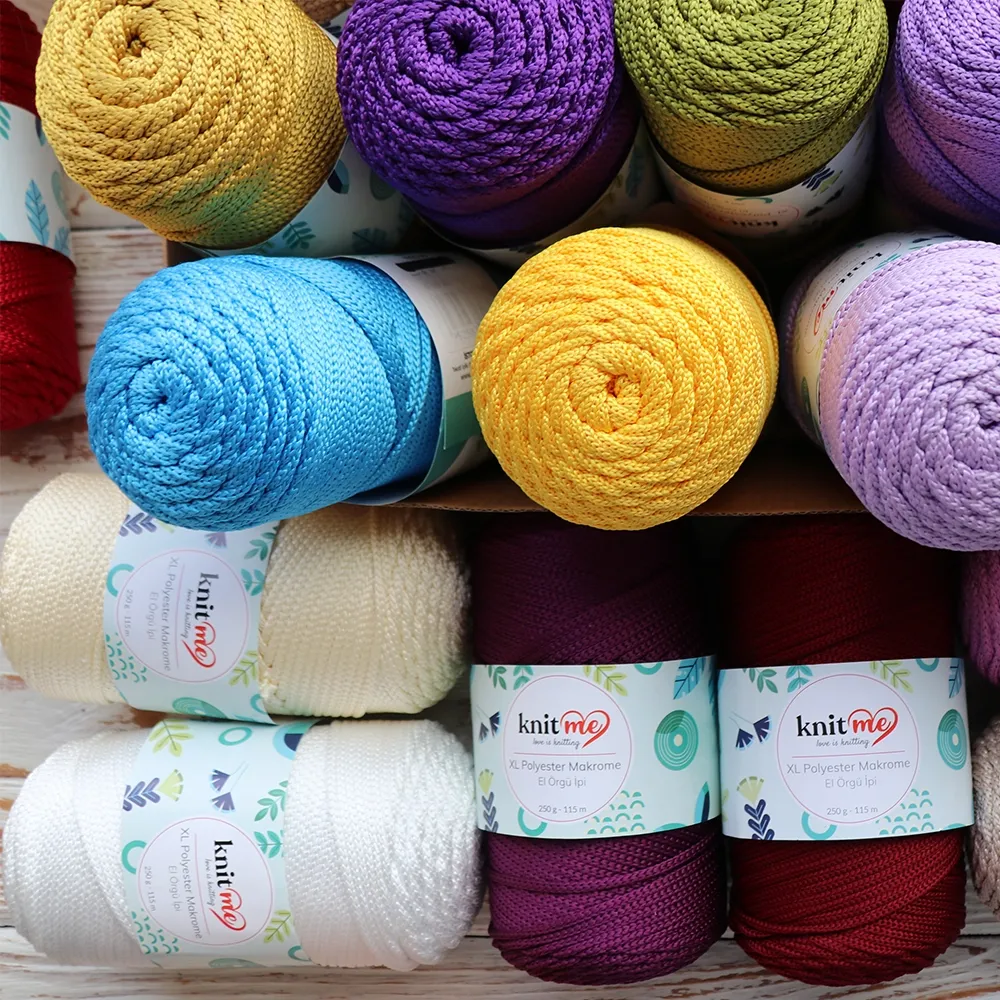 Шнур поліпропіленовий 4мм, Knit Me Macrame XL, Яскравий бузок №1625 – купити | Candy Yarn