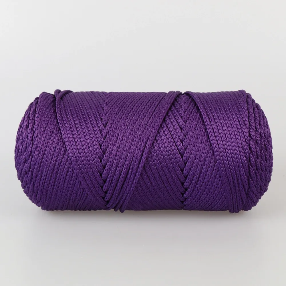 Шнур поліпропіленовий 4мм, Knit Me Macrame XL, Фіолетовий №1637 – купити | Candy Yarn