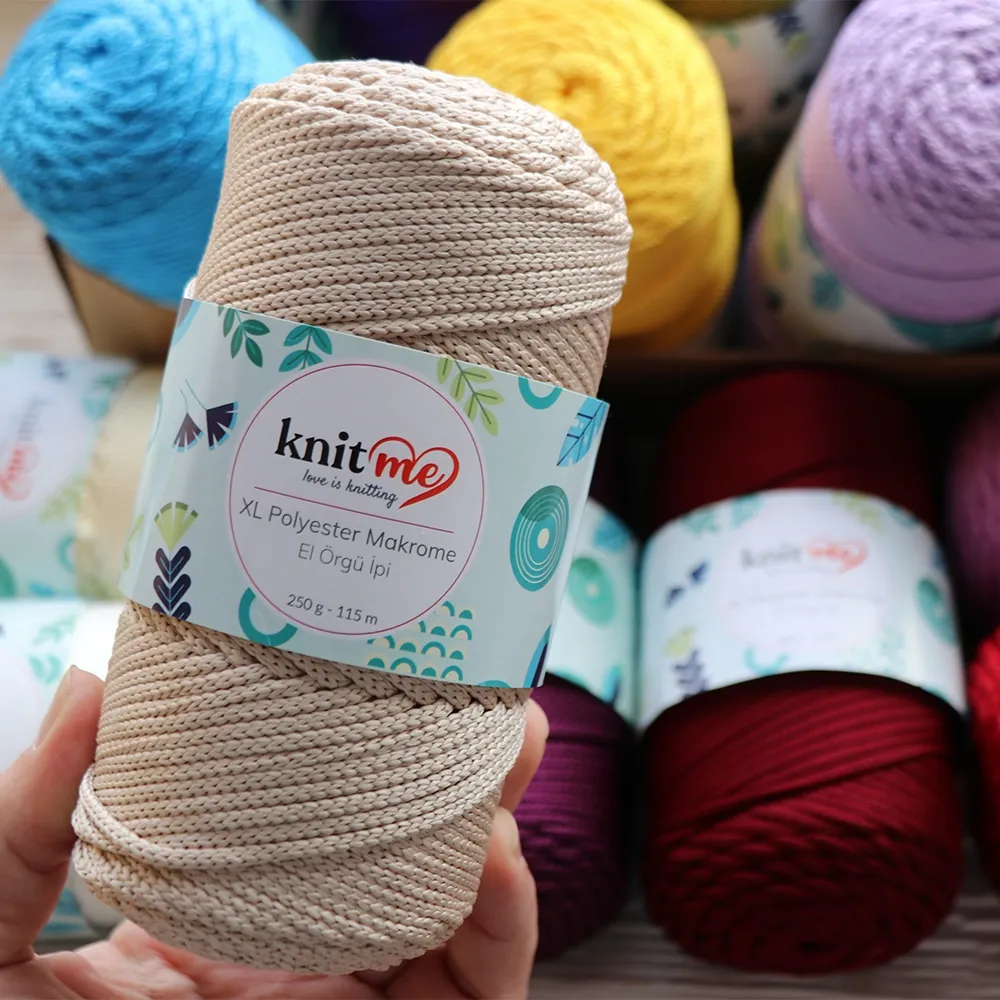 Шнур поліпропіленовий 4мм, Knit Me Macrame XL, Фіолетовий №1637 – купити | Candy Yarn