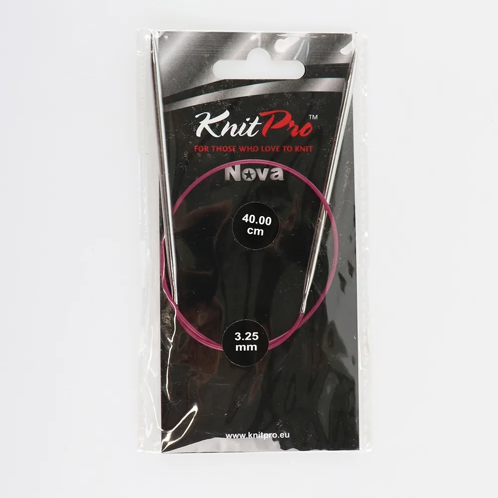 Спицы круговые 3.25мм-40см Nova Metal, KnitPro – купить | Candy Yarn