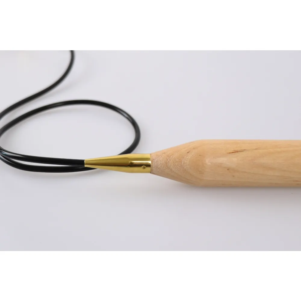 Спицы круговые 30.00mm-80cm Jumbo Basix Birch Wood, KnitPro – купить | Candy Yarn