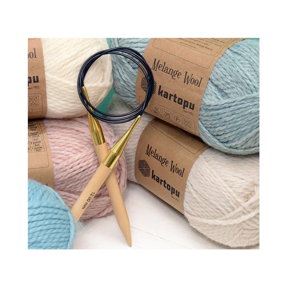 Спиці кругові 8.00mm-40cm Basix Birch Wood, KnitPro – купити | Candy Yarn