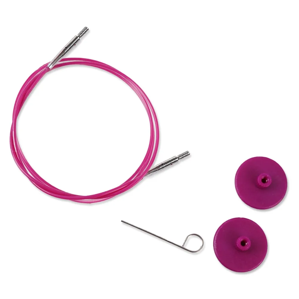 Фиксированый кабель с нейлоновым покрытием KnitPro, 120 см – купить | Candy Yarn