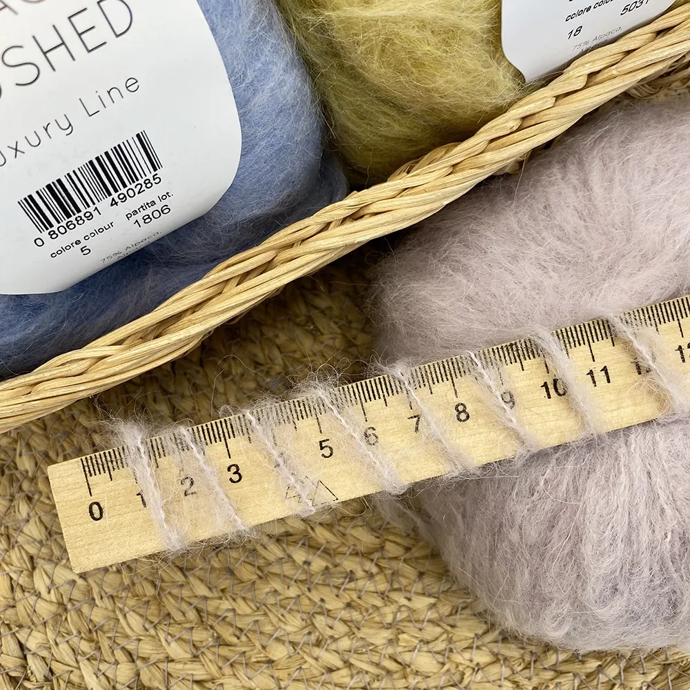Laines du Nord Alpaca Brushed, Фіолет №6, пряжа з альпаки та вовни – купити | Candy Yarn