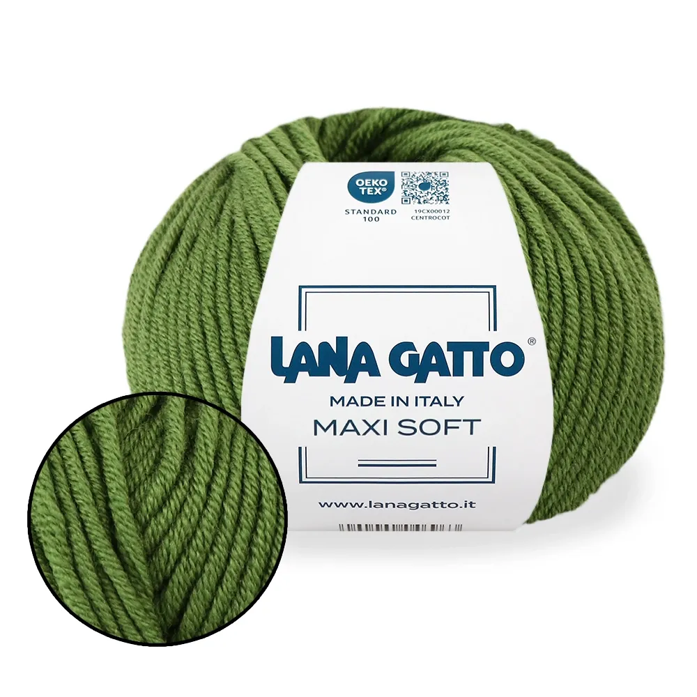 Lana Gatto Maxi Soft, Світлий мох №13278 – купити | Candy Yarn