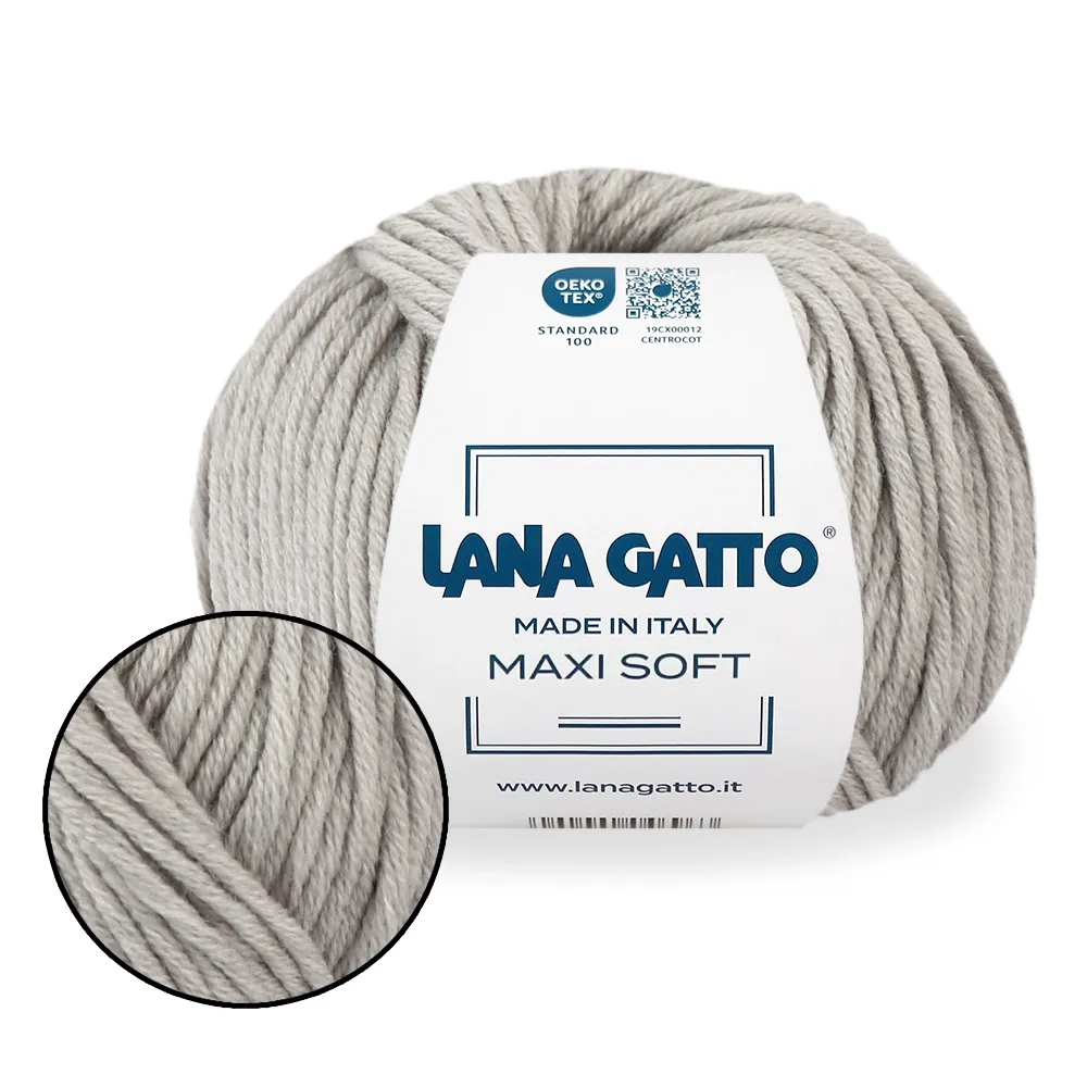 Lana Gatto Maxi Soft, Світло-сірий №20741 – купити | Candy Yarn