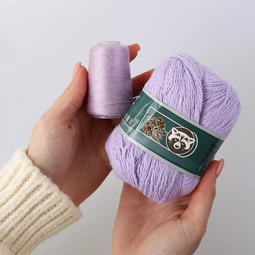 Пряжа з Норки, Ліловий №821, Китай – купити | Candy Yarn