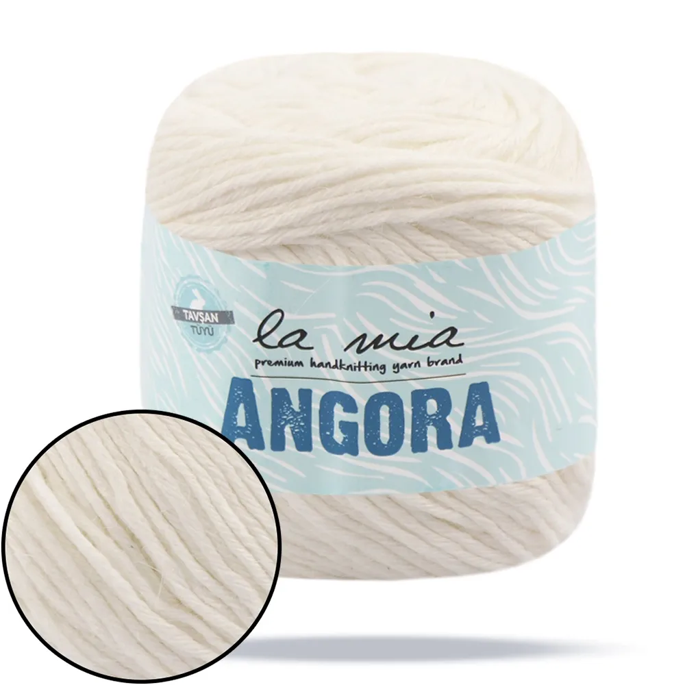La Mia Angora, Білий №1 – купити | Candy Yarn