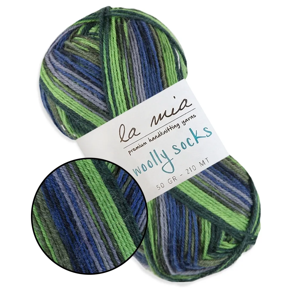 La Mia Woolly Socks, носочна пряжа, 50г/210м – купити | Candy Yarn