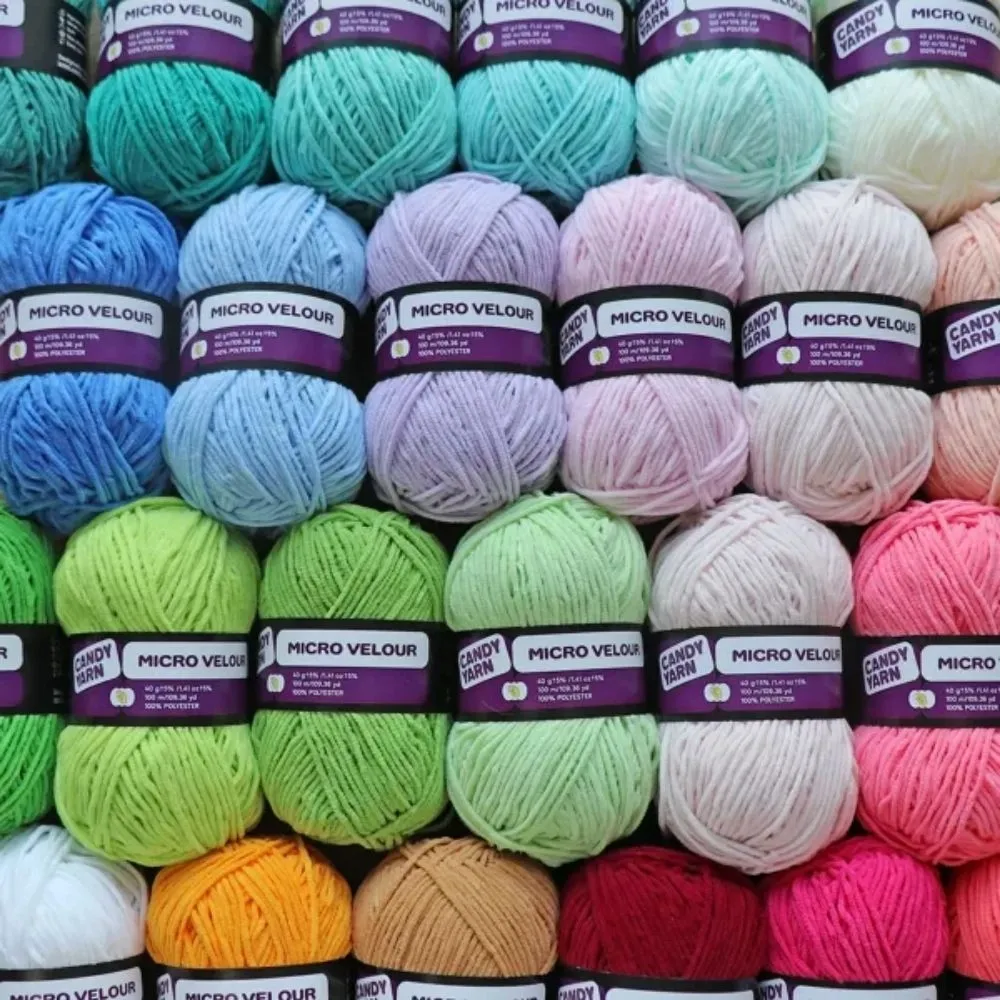 Упаковка Candy-yarn Micro Velour, Персик №08, плюшева пряжа для в'язання іграшок, пледів, 5 шт – купити | Candy Yarn