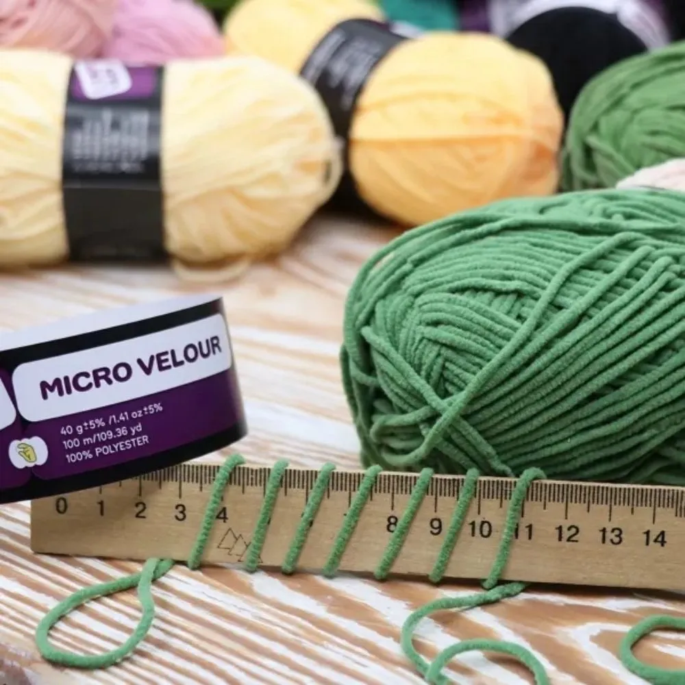 Упаковка Candy-yarn Micro Velour, Рожевий бузок №14, плюшева пряжа для в'язання іграшок, пледів, 5шт – купити | Candy Yarn