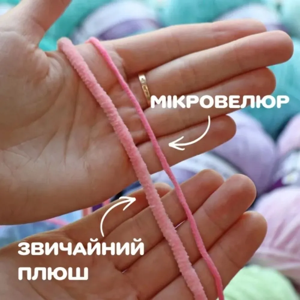 Упаковка Candy-yarn Micro Velour, Чорний №34, плюшева пряжа для в'язання іграшок, пледів, 5 шт – купити | Candy Yarn