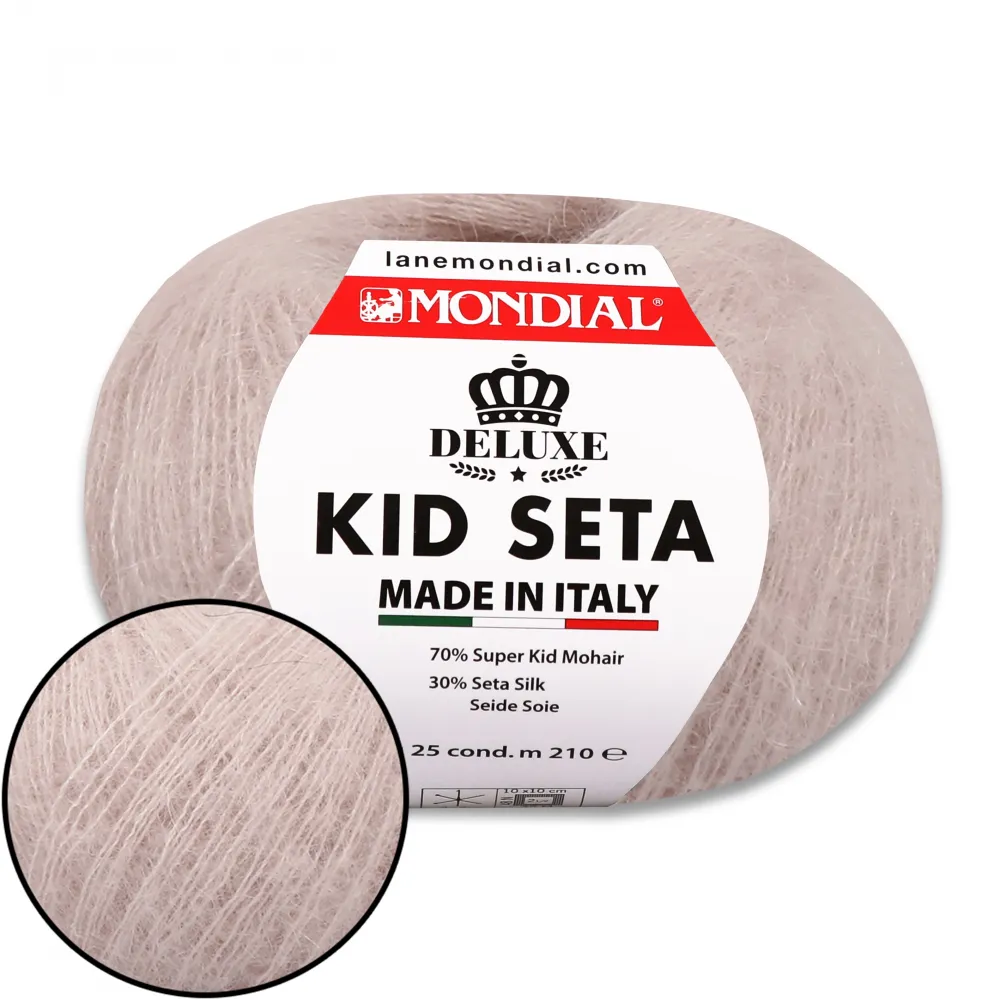 Mondial Kid Seta, Розовая жемчужина №382 – купить | Candy Yarn