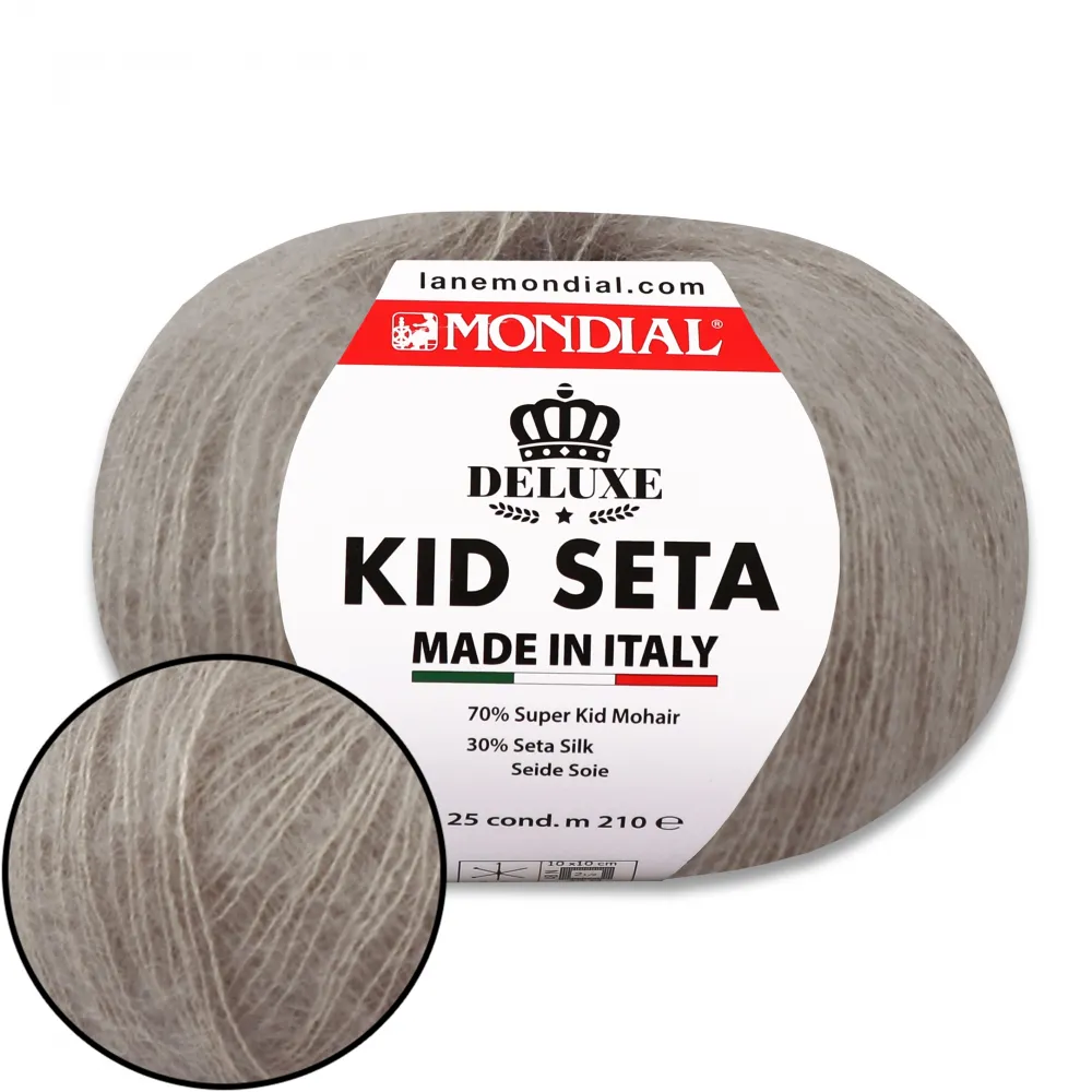 Mondial Kid Seta, Сірий №512 – купити | Candy Yarn