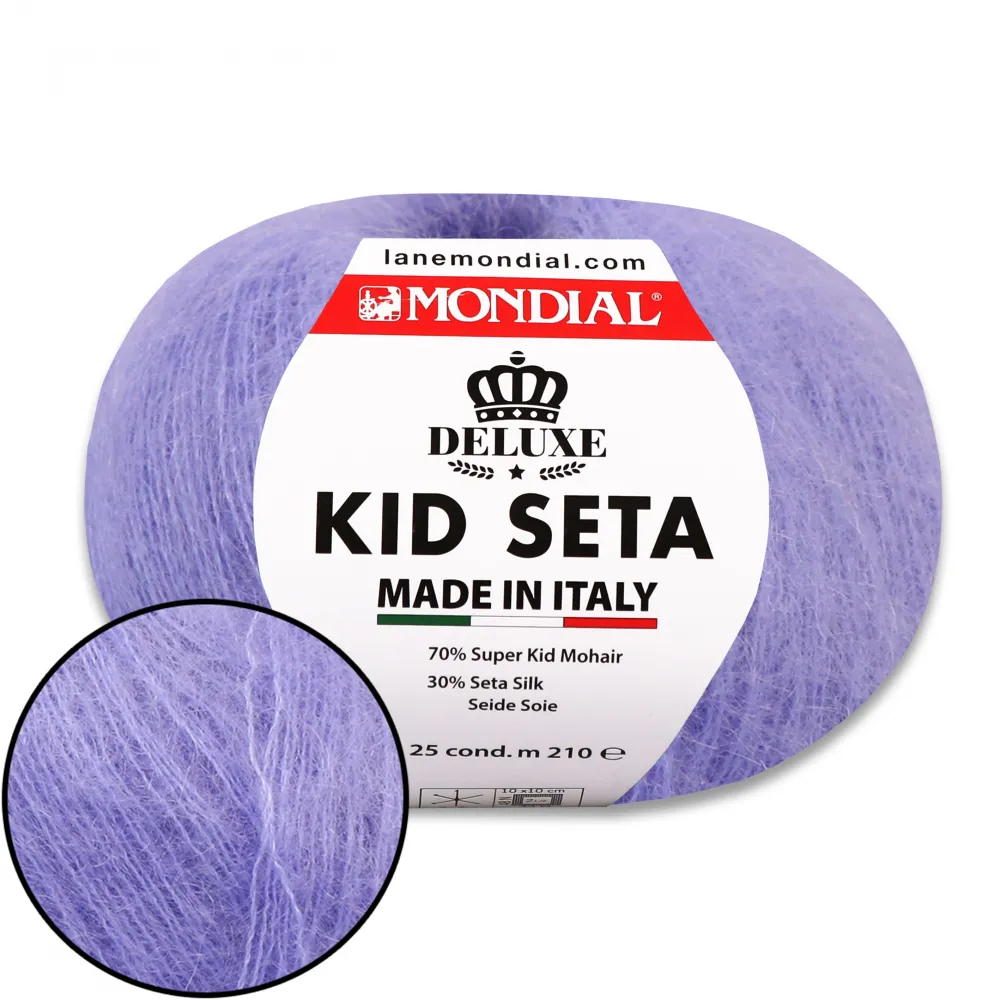 Mondial Kid Seta, Бузок №614 – купити | Candy Yarn
