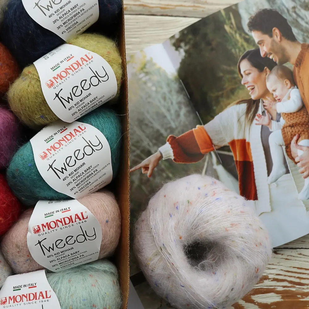 Mondial Tweedy, Рожева пудра №704 – купити | Candy Yarn