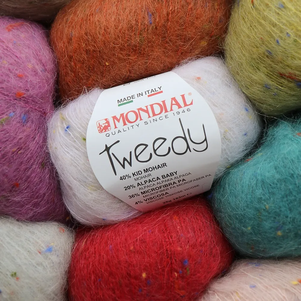 Mondial Tweedy, Рожева пудра №704 – купити | Candy Yarn