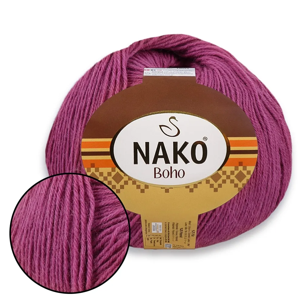 Nako Boho, Фуксія №569 – купити | Candy Yarn
