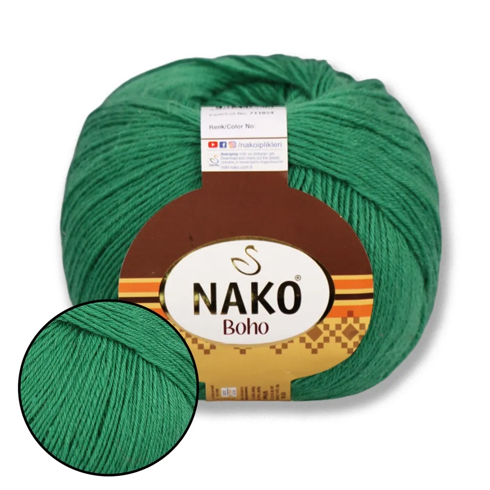 Nako Boho, Изумруд №1135 – купить | Candy Yarn