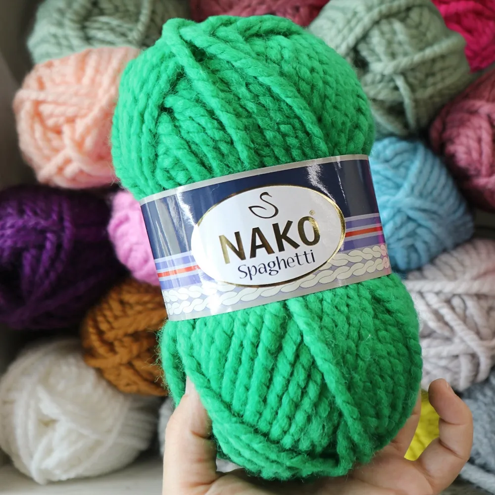 Nako Spaghetti, Серый №790 – купить | Candy Yarn