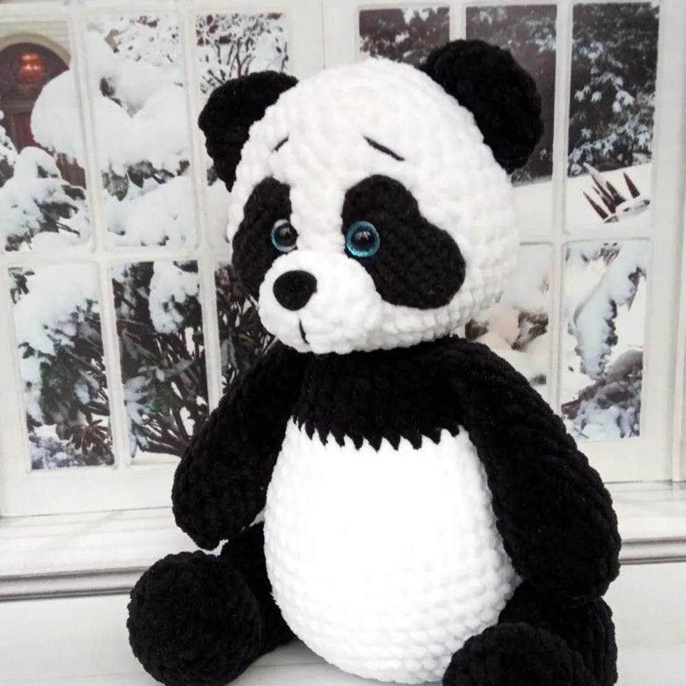 Nako Panda, Світло-блакитний №3082, плюшева пряжа 100гр/120м – купити | Candy Yarn