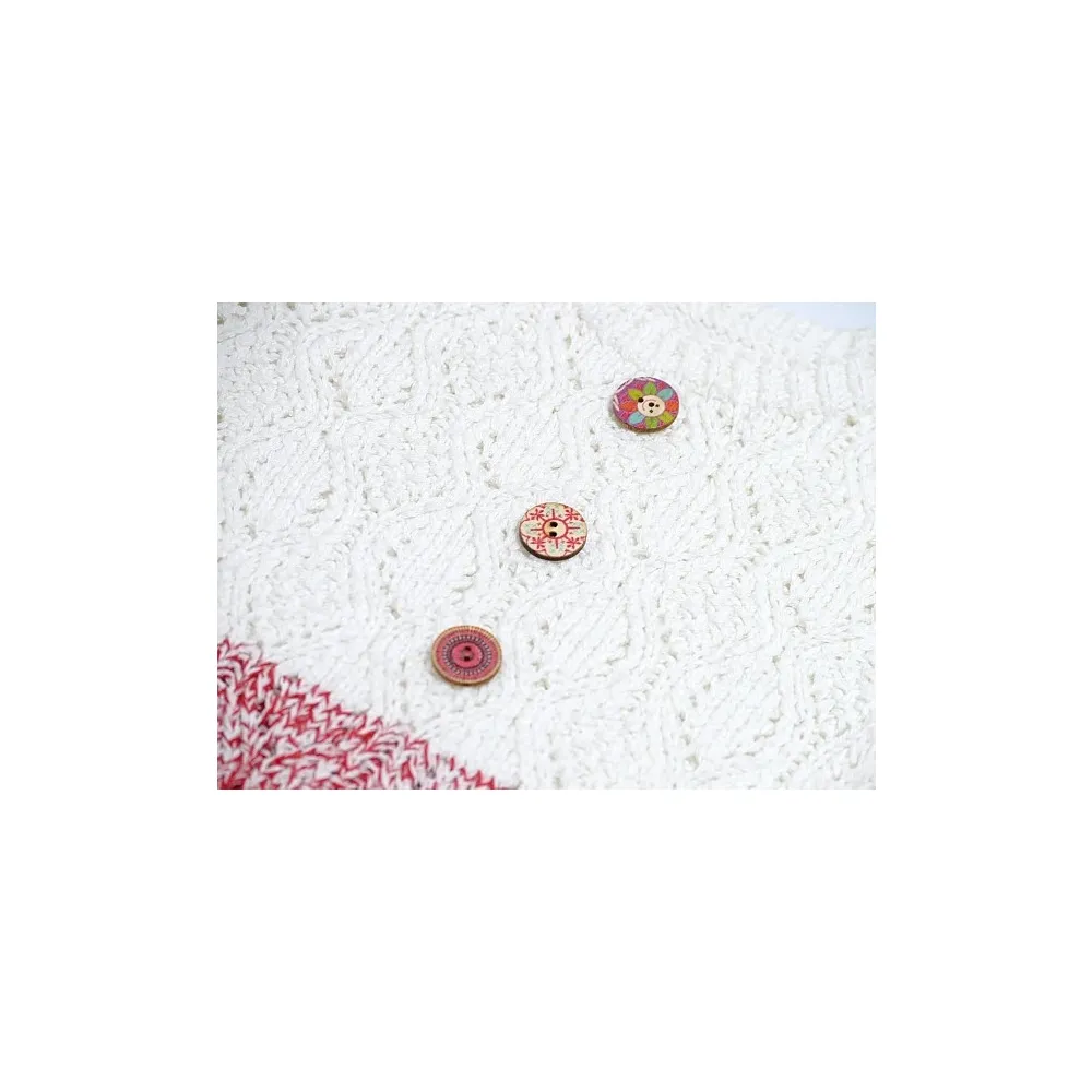 Пуговица деревянная круглая 