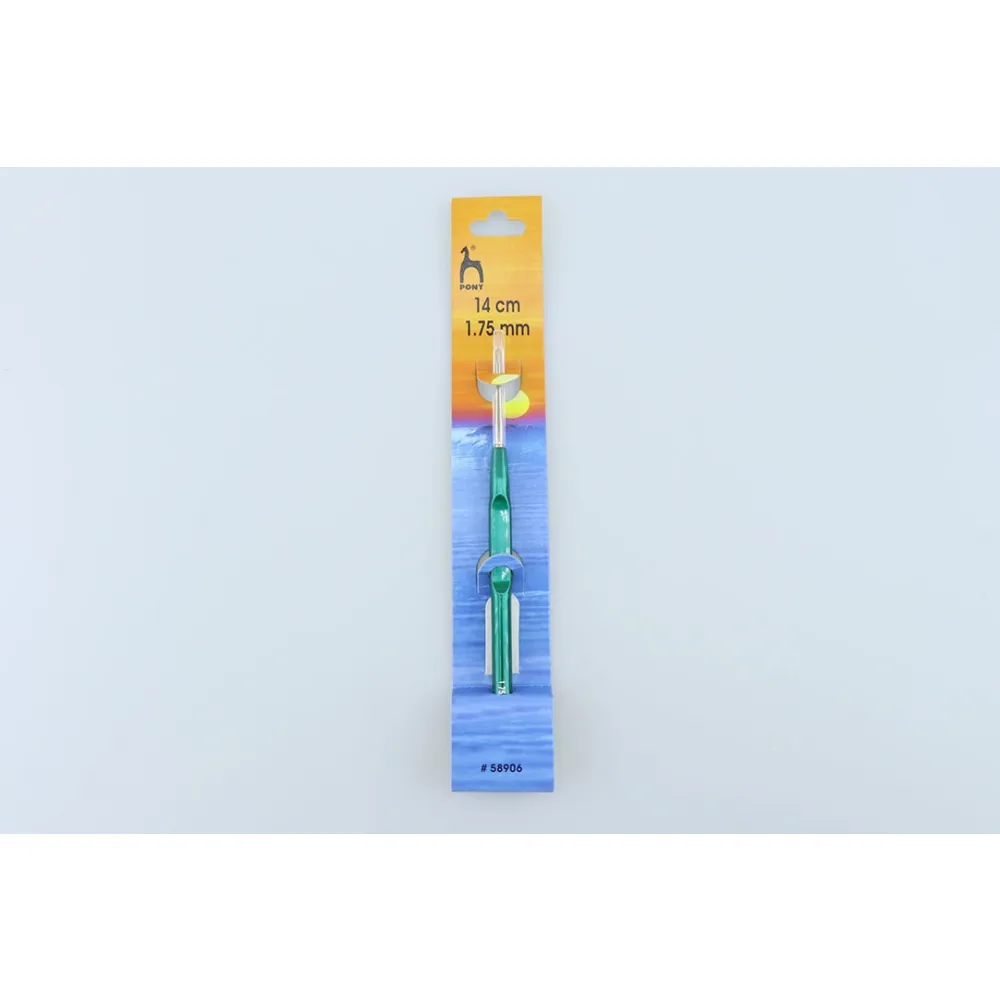 Гачок сталевий з ручкою 1.75mm*14см, Pony – купити | Candy Yarn