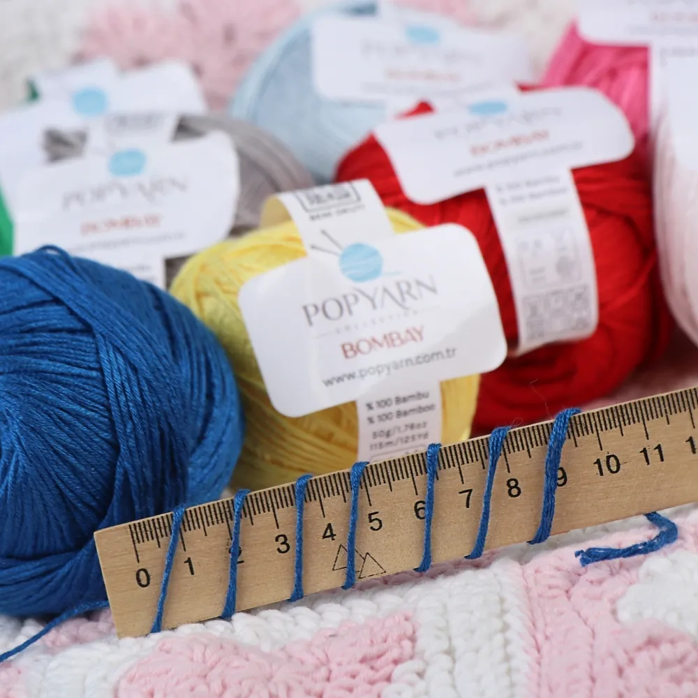 Popyarn Bombay, Зелена трава №114 – купити | Candy Yarn