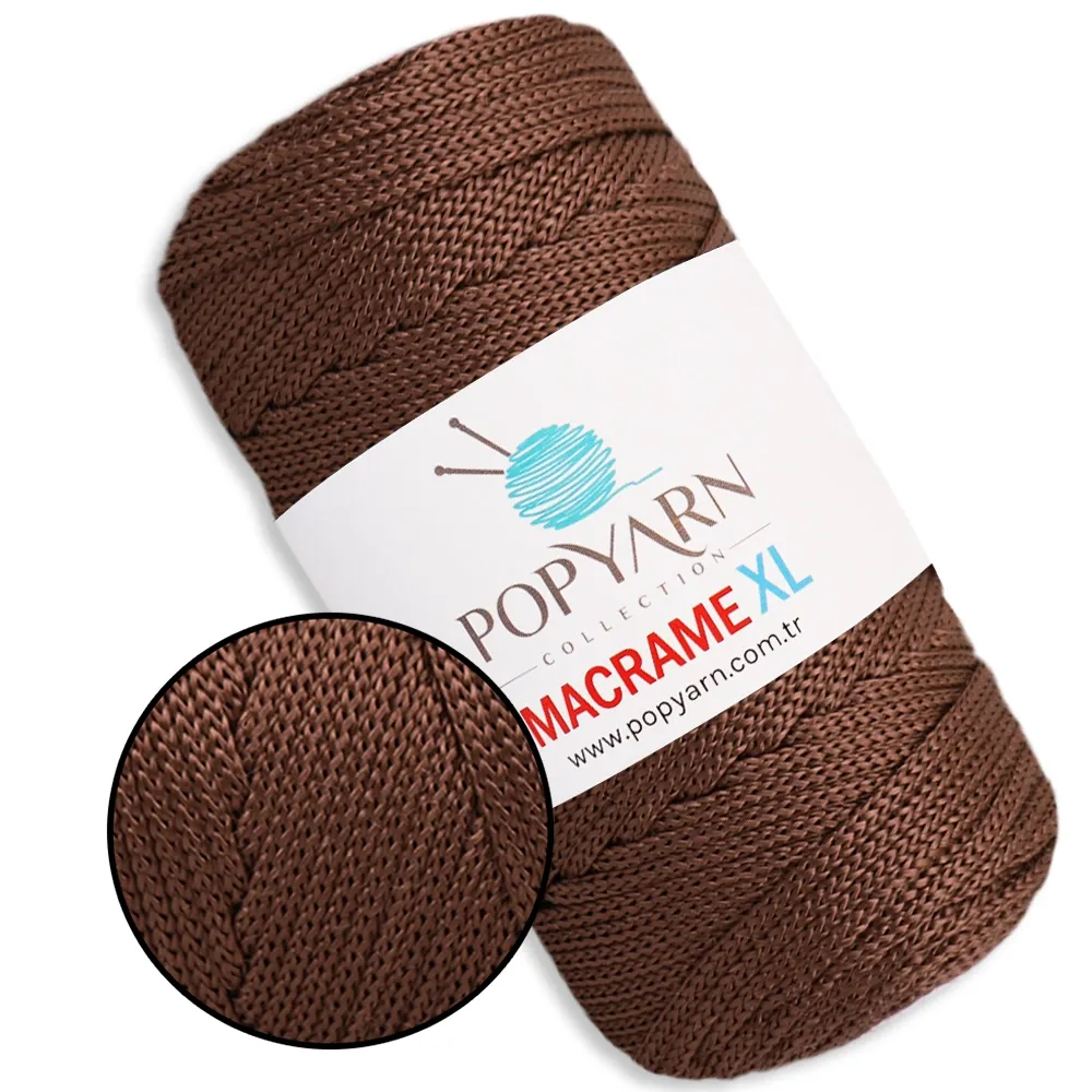 Popyarn Macrame XL, поліестеровий шнур для макраме 4мм, 250г/125м – купити | Candy Yarn