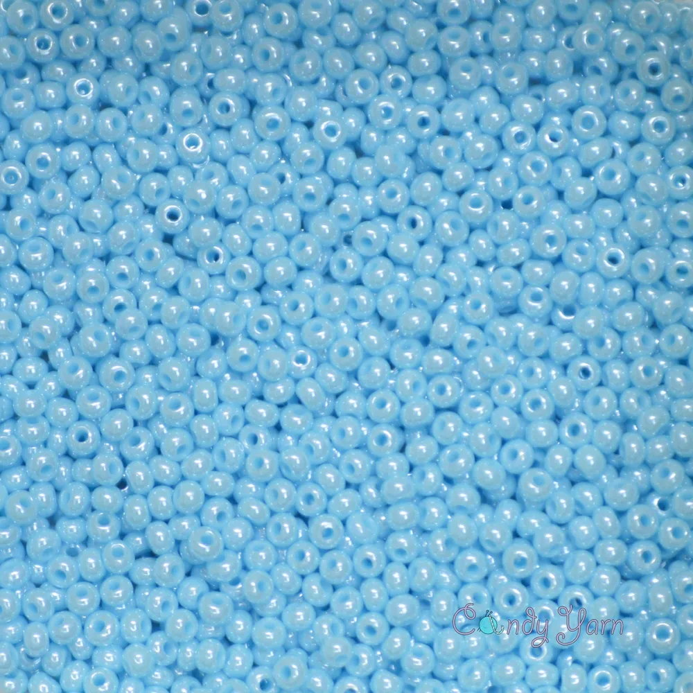 Бісер чеський Preciosa10, 50 г, №576-33119/68000, сфінкс, блакитний – купити | Candy Yarn