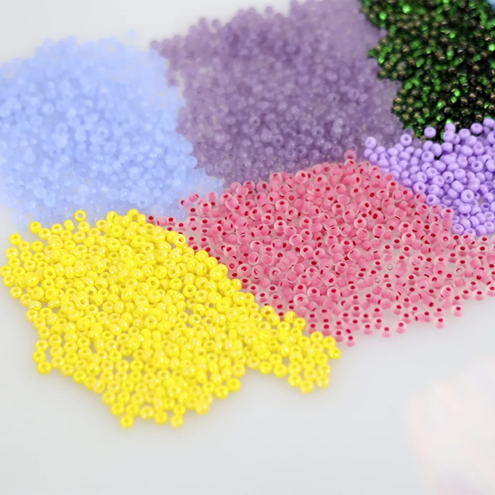 Бісер чеський Preciosa 6, 50 г, №31119/50710, прозорий, смарагдовий – купити | Candy Yarn