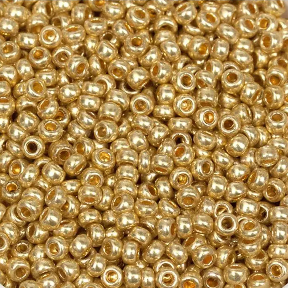 Бисер Preciosa10, 50г, 33119/18383, сольгель металлик, золото – купить | Candy Yarn