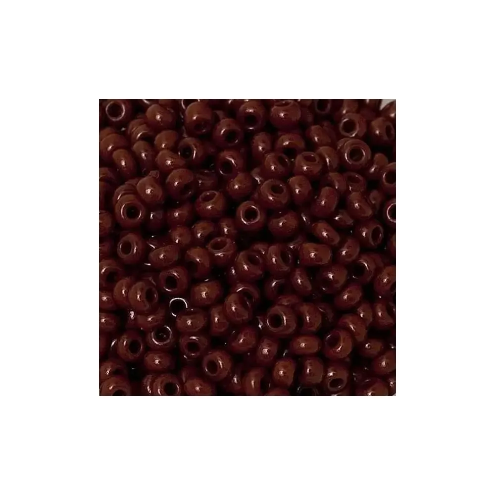 Бісер чеський Preciosa10, 5 г, 13600/1, непрозорий матовий, бордовий – купити | Candy Yarn
