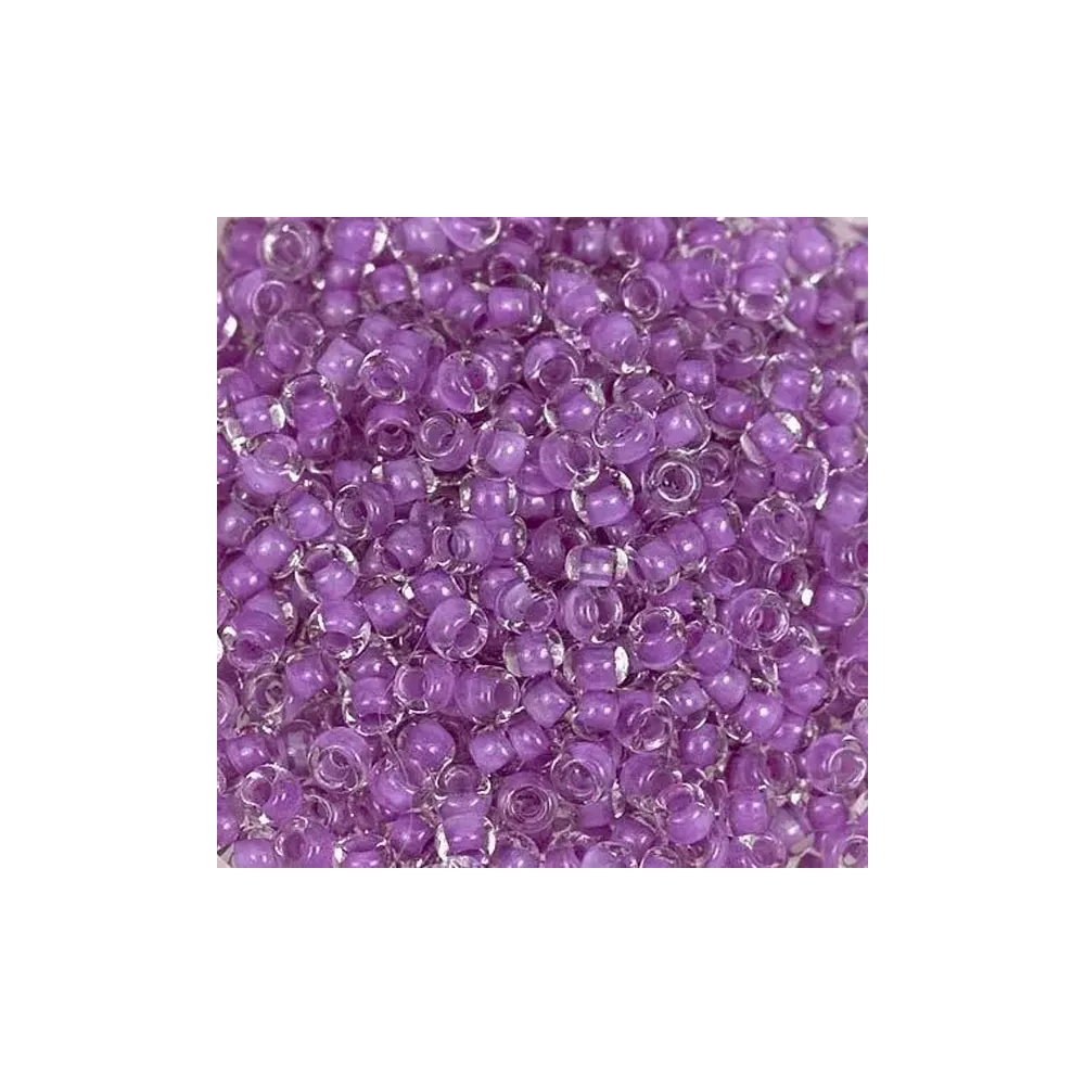 Бісер чеський Preciosa10, 5 г, 38328, матовий фарбований з середини, фіолетово-бузковий – купити | Candy Yarn