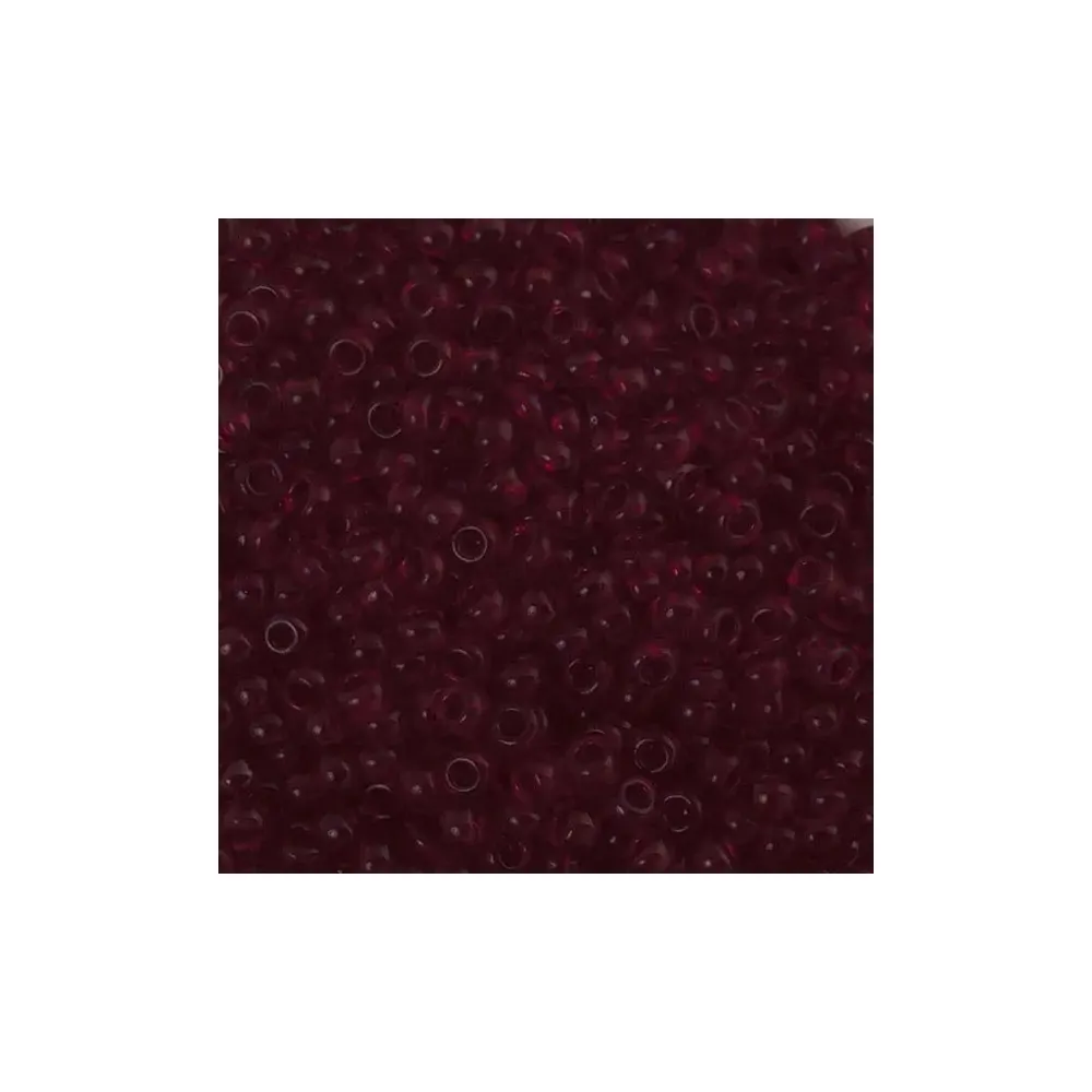 Бісер чеський Preciosa10, 5 г, 90120, прозорий, бордовий – купити | Candy Yarn
