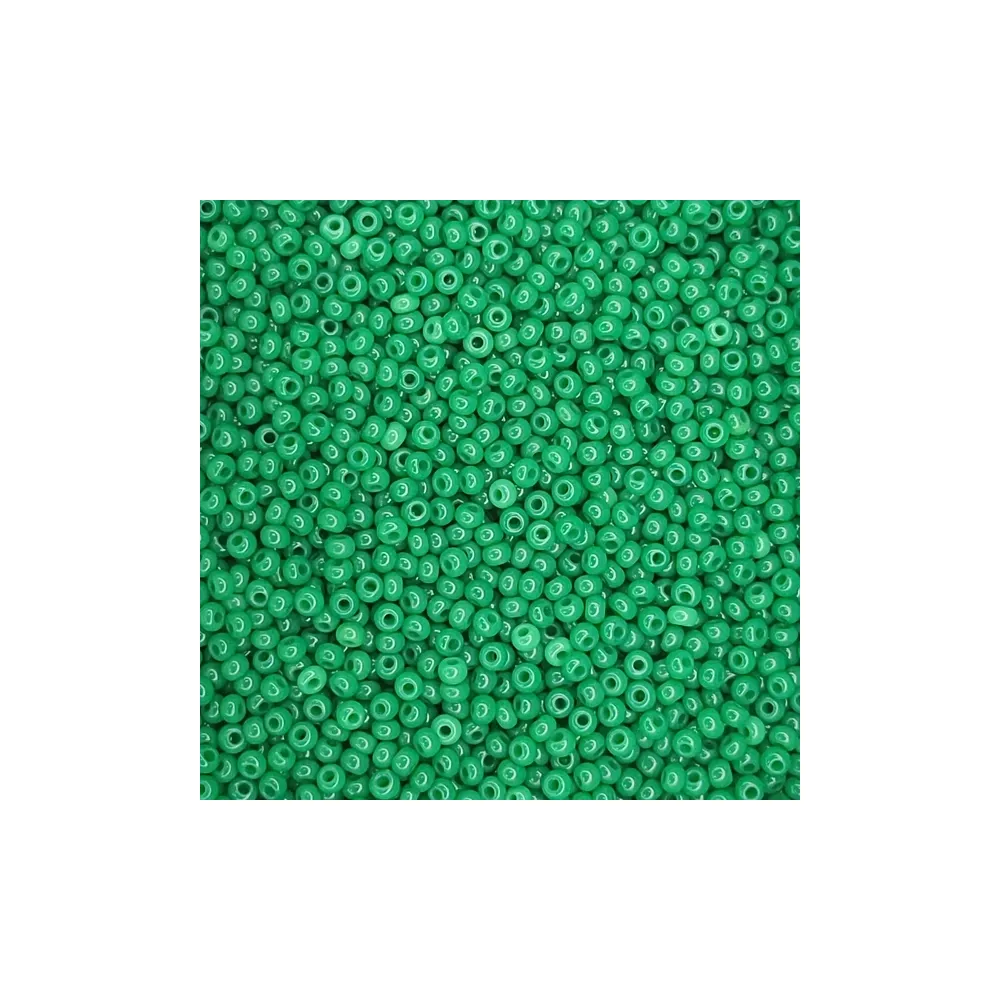 Бісер чеський Preciosa10, 5 г, 52240, натуральний непрозорий, зелений – купити | Candy Yarn