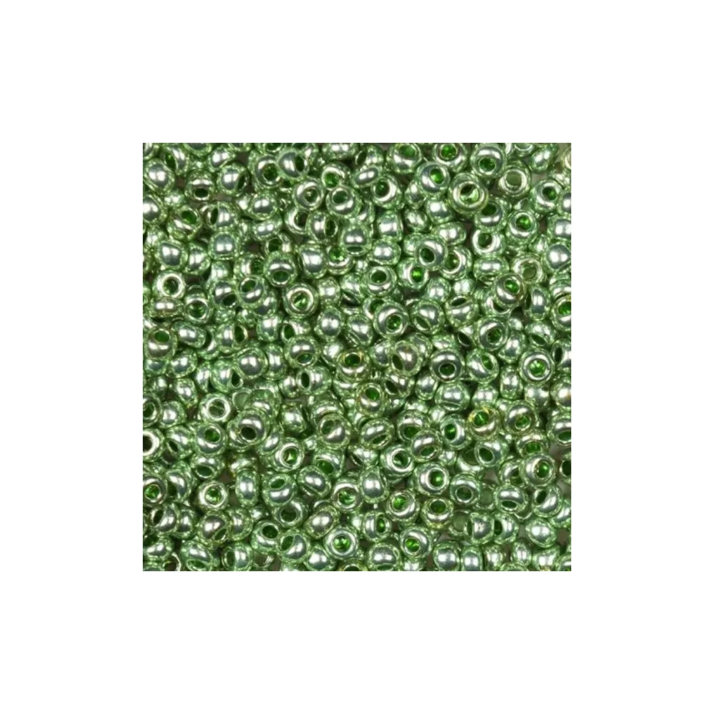 Бісер чеський Preciosa10, 5 г, 18556, металік матовий, зелений – купити | Candy Yarn