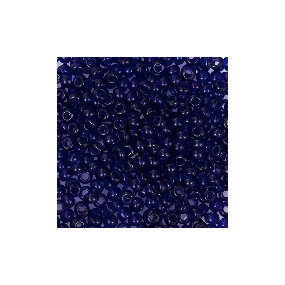 Бисер чешский Preciosa10, 5 г, 30110, прозрачный, синий – купить | Candy Yarn