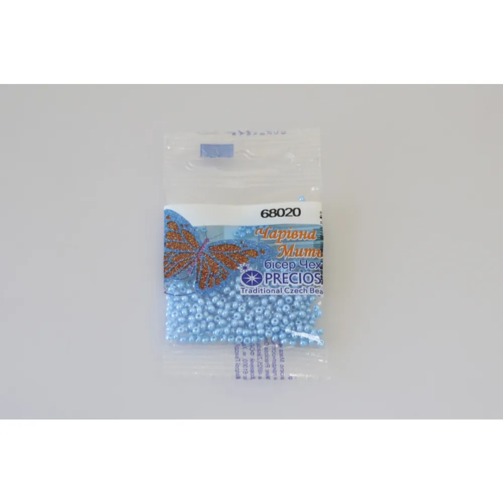 Бисер чешский Preciosa10, 5 г, 68020, сфинкс, голубой – купить | Candy Yarn